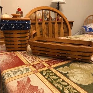Two Longaberger baskets